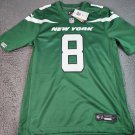 New York Jets Football Jersey Mens Medium Green  Rodgers 8 On Field