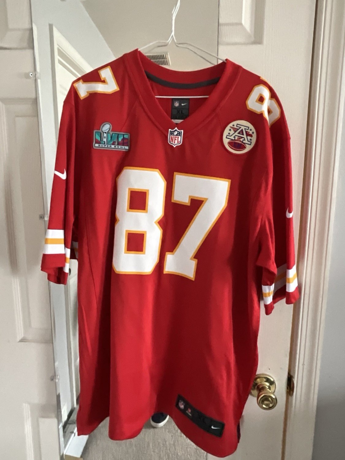 Travis Kelce Kansas City Chiefs Super Bowl 57 LVII Jersey