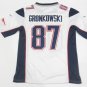 Rob Gronkowski #87 New England Patriots 2015 Super Bowl 49er XLIX Jersey White