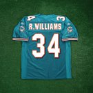Ricky Williams Reebok Miami Dolphins Authentic On-Field EQT Home Teal Jersey
