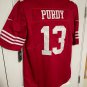 Purdy 13 49ers Jersey, Mns Sz S-3X, All Patches no Printing