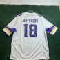 On Field MINNESOTA VIKINGS Men JUSTIN JEFFERSON #18 Jersey -White