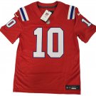New England Patriots #10 Mac Jones Red Vapor Limited Fuse Jersey