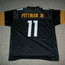 MICHAEL PITTMAN JR Unsigned Custom Black Pittsburgh Sewn Football Jersey