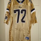 Men's Vintage Chris Long Reebok St. Louis Rams Gold Football Jersey