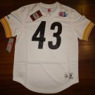Men's Troy Polamalu Mitchell & Ness Steelers Name & Number Mesh Crewneck Jersey