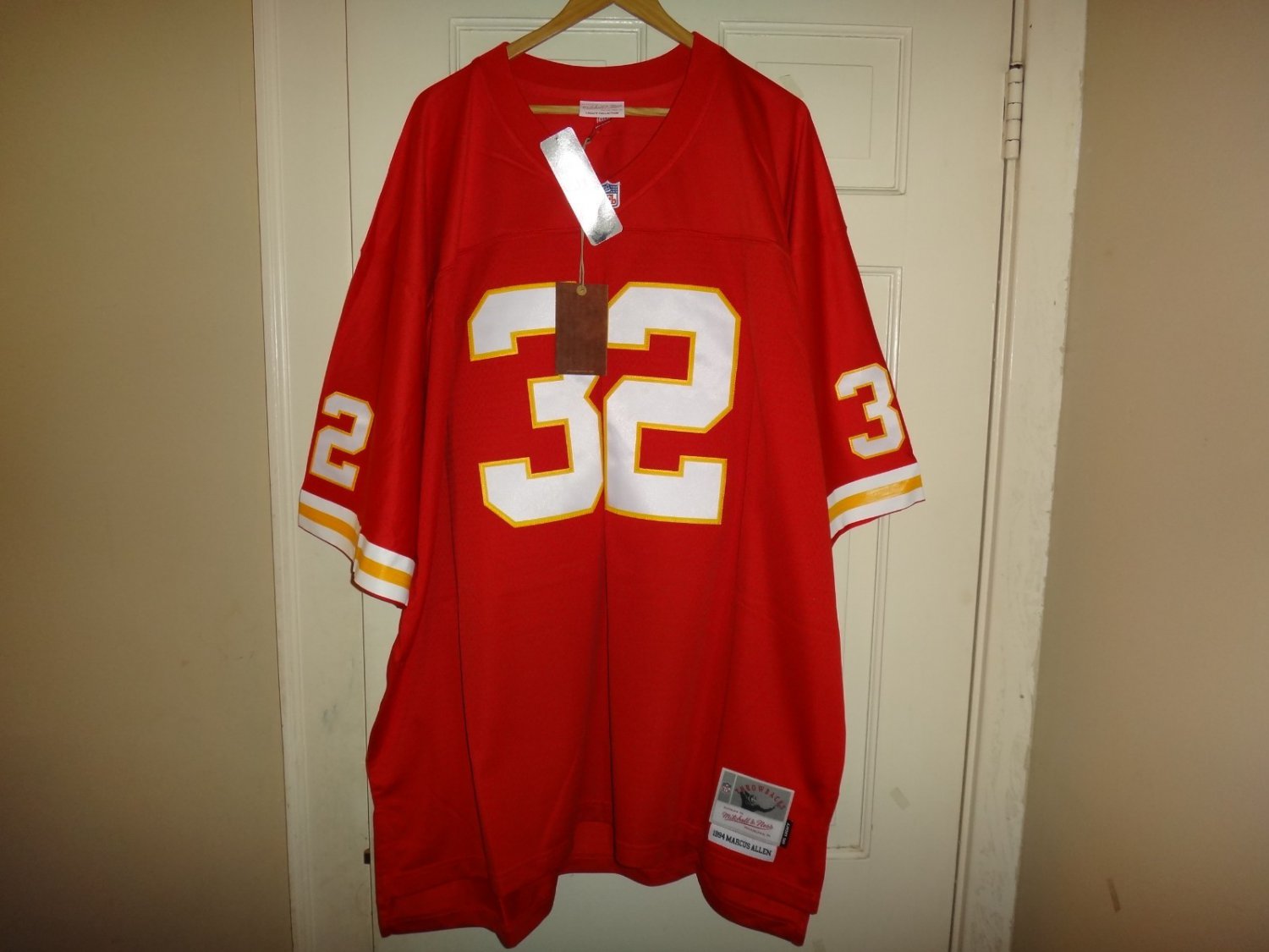 Men's Big Size Marcus Allen 1994 Mitchell & Ness KC Chiefs Throwback Jersey