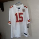 Large Patrick Mahomes #15 LH Hunt Jersey White Elite Chiefs Look/ Read Disc