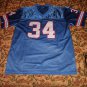 EARL CAMPBELL Oilers/Titans Stitched Custom Football #34 Jersey Blue