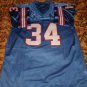 EARL CAMPBELL Oilers/Titans Stitched Custom Football #34 Jersey Blue