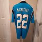 Carolina Panthers McCaffrey #22 Jersey Blue/Black/White