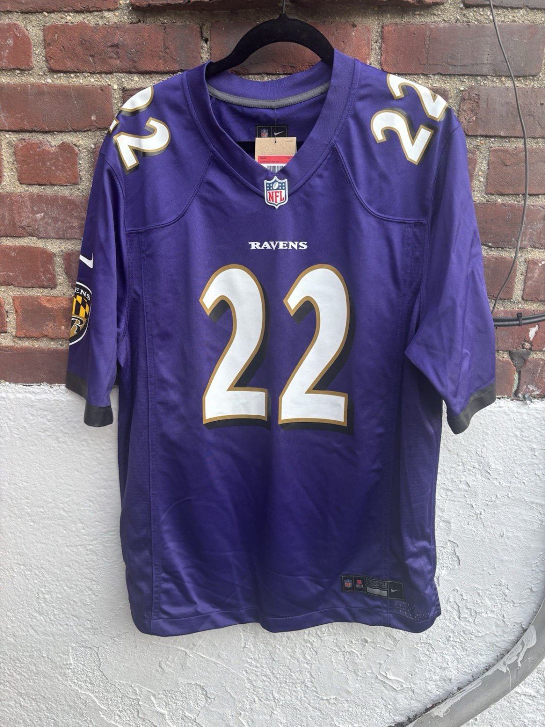 Men's Baltimore Ravens Derrick Henry  Football Jersey Purple