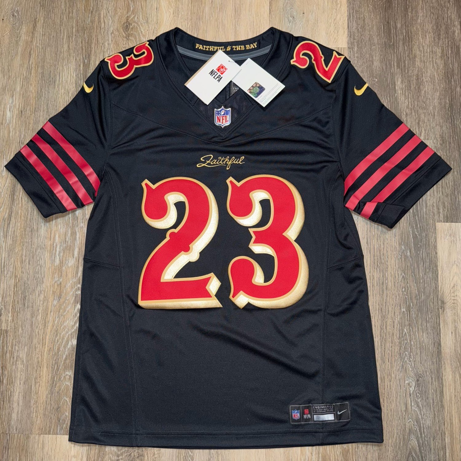 Authentic Christian McCaffrey Rivalries Jersey 49ers Faithful Limited FUSE
