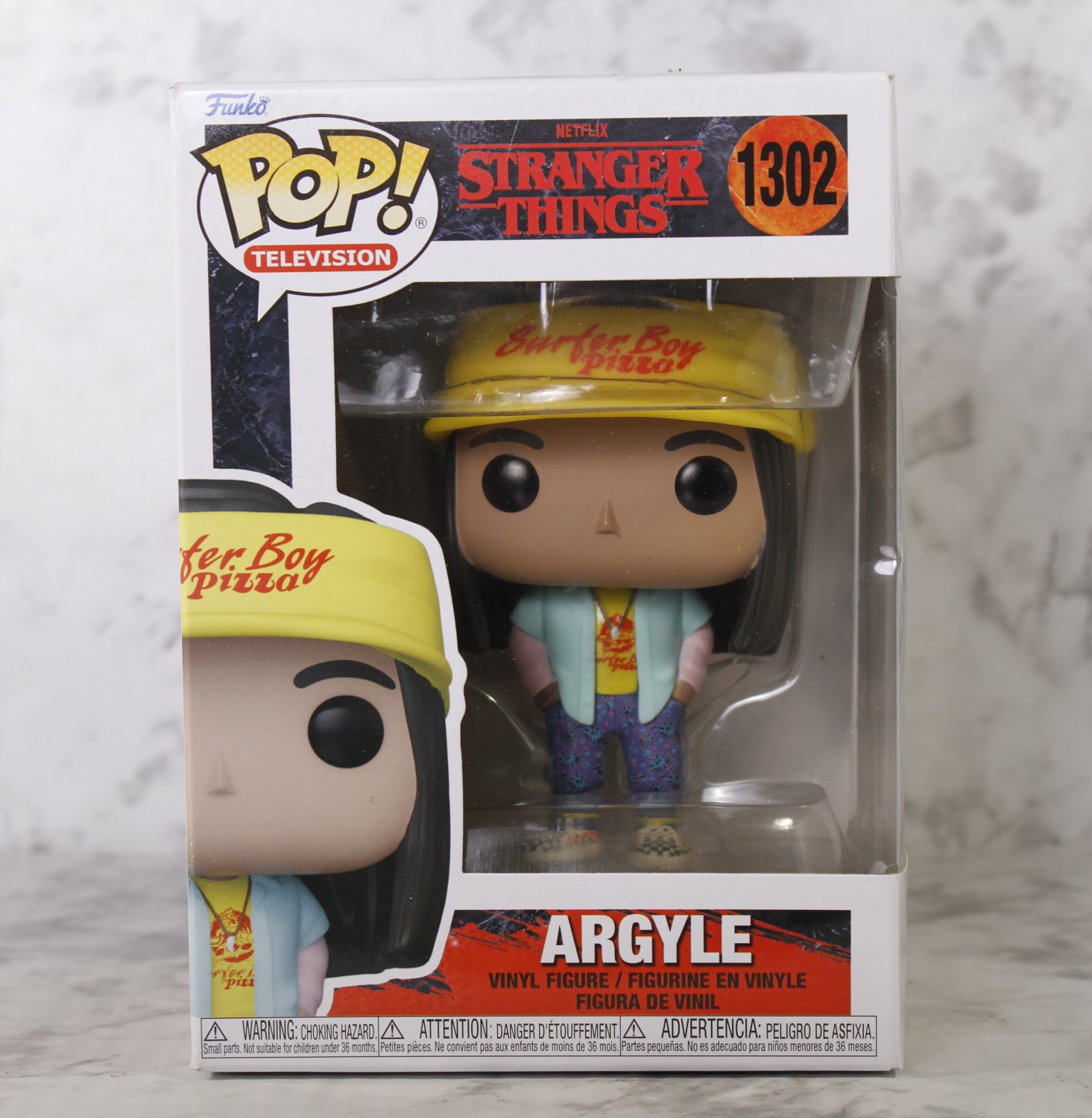 Stranger Things Funko Pop! : ARGYLE #1302 Surfer Boy Pizza