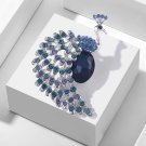 Rhinestone Peacock Bird Brooches Pins