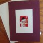 Handmade card featuring US Stamp 3678 - 37c Snowman w/ Pipe