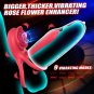 Penis Ring Vibrator Delayed Ejaculation Enlarged Erection Sex Toy For Couples Two-point Vibration
