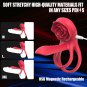Penis Ring Vibrator Delayed Ejaculation Enlarged Erection Sex Toy For Couples Two-point Vibration