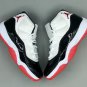 Air Jordan 11 Black White Red Shoes Sneaker