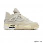 Off-White x Air Jordan 4 Sail Shoes Sneakers