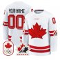 Custom Canada Olympic Jersey Name, Number 2026 Premium Hockey All Stitched White