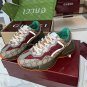 GG Rhyton Canvas &acirc;��Beige Brick Red&acirc;�� Shoes Sneakers
