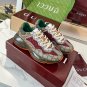 GG Rhyton Canvas &acirc;��Beige Brick Red&acirc;�� Shoes Sneakers