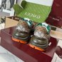 GG Rhyton Canvas &acirc;��Beige Brick Red&acirc;�� Shoes Sneakers