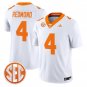 Ty Redmond Jersey #4 Tennessee Vols 2026 Vapor Limited Stitched White