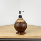 Natural Organic Hand Lotion Dispenser Soap Pump Holder Coconut Shell Bathroom Kitchen Sink Gift