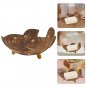 Handmade Coconut Shell Soap Tray Soap Dispenser Bar Soap Holder for Bathroom Shower
