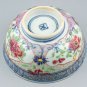 Original Chinese Bowl Famille Rose Porcelain Blue Qing Mark Period Yongzheng 1722 - 1736