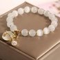 Cat Eye Stone Beckoning Cat Bracelet â Elegant Japanese & Korean Style Gift for Her