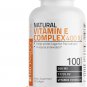 Bronson Vitamin E Complex 400 IU, Natural Antioxidant, 100 Softgels | d-Alpha, d-Beta, d-Gamma