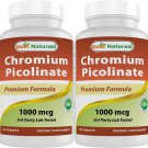 Best Naturals Chromium Picolinate 1000 mcg - 120 Tablets (Pack of 2)