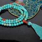 Tibetan Turquoise Mala Beads