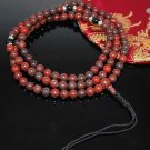 Red Jasper  & Onyx  Mala