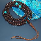 Rosewood & Turquoise Mala