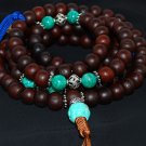 Bodhi Seed and Turquoise Mala