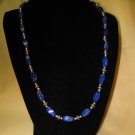 Necklace & Earrings -- Blue
