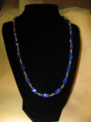 Necklace & Earrings -- Blue
