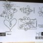 Merci rubber stamp set