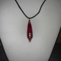 Red glass drop Necklace