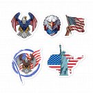 American Eagle American Flag Sticker: