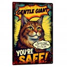 Maine Coon Tin Sign - Gentle Giant Vintage Cat Metal Poster (8x12 Inches) PCM01-05