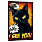 Bombay Tin Sign - Mini Panther Vintage Cat Metal Poster (8x12 Inches) PCM01-08