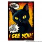 Bombay Tin Sign - Mini Panther Vintage Cat Metal Poster (8x12 Inches) PCM01-08