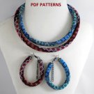 Bead Crochet Rope patterns «Rendezvous» Necklace & Bracelet. PDF file