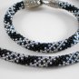 Jewelery Snake Set:beaded Necklace & Bracelet,Serpent Ouroboros jewelry,Handmade