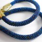 Jewelery Snake Set:beaded Necklace & Bracelet,Serpent Ouroboros jewelry,Handmade